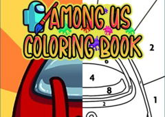 Among Us Coloring Book: Paint by Numbers