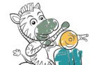 Animal Happy Drive Coloring