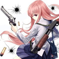 Anime Girl with Gun Puzzle