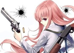 Anime Girl with Gun Puzzle