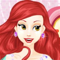 Ariel Wedding Hairstyle and Dress
