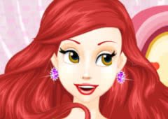 Ariel Wedding Hairstyle and Dress