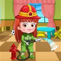 Baby Hazel Firefighter Dress Up
