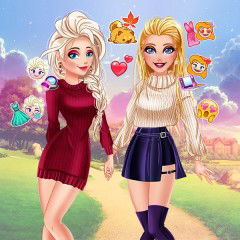 Barbie & Elsa: BFFs em Jogos na Internet