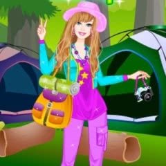 Jogo Barbie Camping Dress Up no Jogos 360