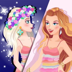 BARBIE AND ELSA, WHO WORE IT BETTER? jogo online no