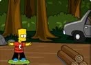 Bart Simpson Skateboarding