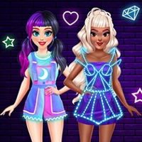 BFF Neon Fashion Dress Up