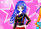 Blue Hair Star Dress Up