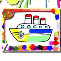 Boats Coloring Book