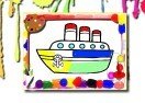 Boats Coloring Book