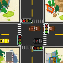 Jogo Car Traffic 2D no Jogos 360