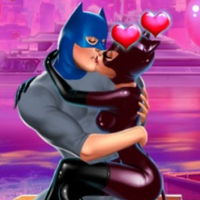 Catwoman Night Kissing