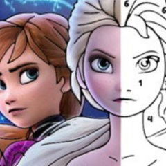 Desenhos da Frozen para pintar e colorir - Pinte Online