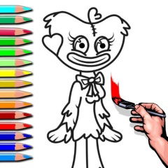 Como desenhar e pintar Huggy Wuggy Poppy Playtime 