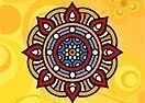 Colorir a Mandala Indiana