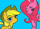 Colorir AppleJack e Pinkie Pie