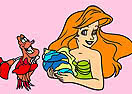 Colorir Ariel e Sebastião