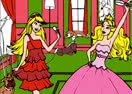 Colorir Barbie Princesa e Amiga