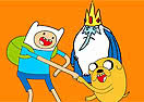 Colorir Finn e Jake Aprontando