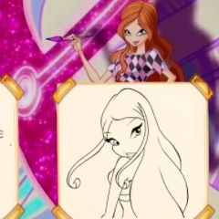 Jogo Colorir Flora das Winx no Jogos 360