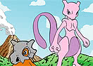 Colorir Mewtwo e Cubone