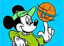Colorir o Mickey Desportista