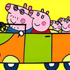 Colorir Peppa Pig Viajando