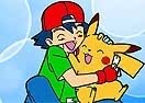 Colorir Pikachu e Ash
