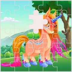 Cute Unicorns and Dragons Puzzle