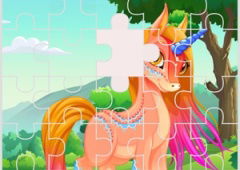 Cute Unicorns and Dragons Puzzle
