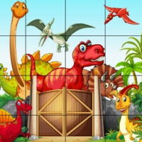 Dino Sliding Puzzles