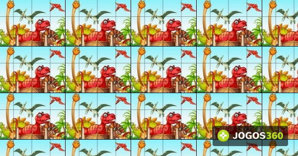 Jogo Dino Sliding Puzzles no Jogos 360