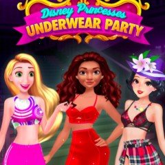 Disney Princesses Underwear Party