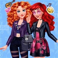 Jogue Vestir as garotas da banda de rock, um jogo de Vestir