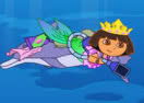 Dora's Mermaid Cleaning Adventure
