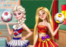 Eliza and Chloe Football Rivals