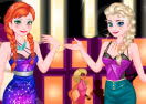 Elsa and Anna Girls Night Out