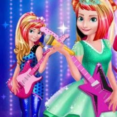 Elsa and Anna Royals Rock Dress