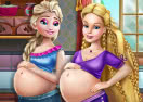 Elsa and Barbie: Pregnant BFFs
