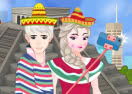 Elsa and Jack Selfie in Mexico