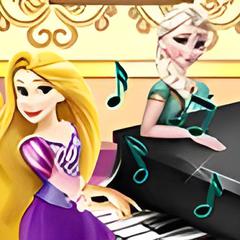 Elsa and Rapunzel Piano Contest