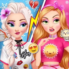 Jogos da Barbie vs Elsa no Jogos 360