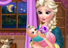 Elsa Baby Caring