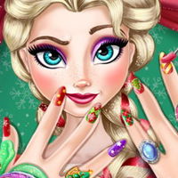 Elsa Christmas Manicure