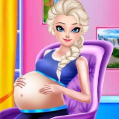 disney princesa anna rapunzel elsa gravidez baby birth care jogo