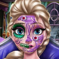 Elsa Scary Halloween Makeup