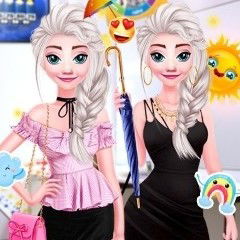 Jogo Elsa vs Anna: Fashion Showdown no Jogos 360