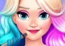 Elsa's Neon Hairstyle