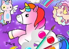 Fabulous Cute Unicorn Coloring Book